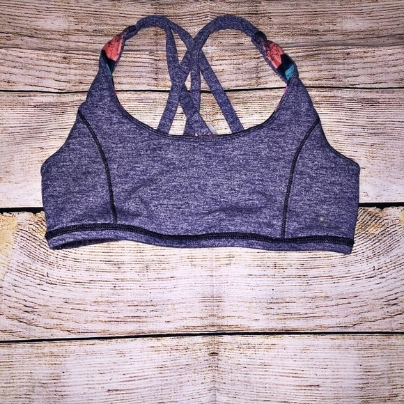 Ivivva Reversible Multi Color Sports Bra Size 10 - Picture 3 of 5